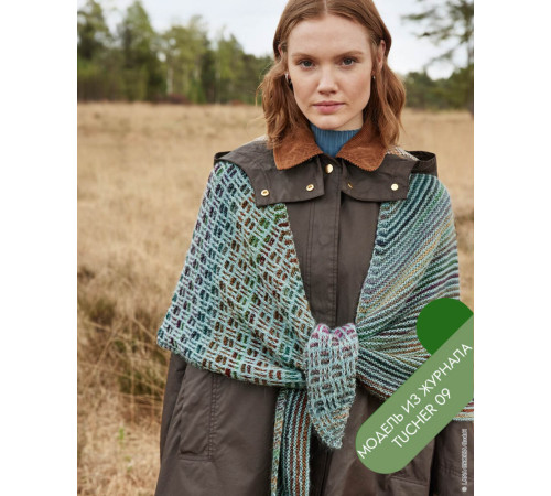 Описание 11 • Tucher № 09 • Платок Шаль • Colorissimo, Ecopuno, Landlust Kidmohair
