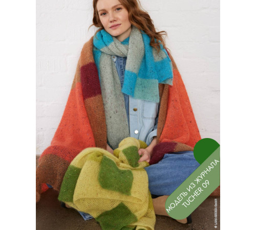 Описание 24 • Tucher № 09 • Платок Шаль • Natural Superkid Tweed