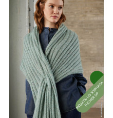 Описание 31 • Tucher № 09 • Шарф • Ecopuno, Brillino, Natural Superkid Tweed