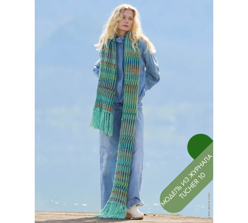 Описание 01 • Tücher 10 • Шарф • Farfalla, Cool Merino