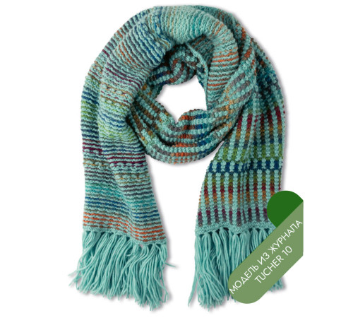 Описание 01 • Tücher 10 • Шарф • Farfalla, Cool Merino