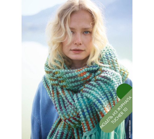 Описание 01 • Tücher 10 • Шарф • Farfalla, Cool Merino