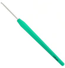 Крючок Lana Grossa Алюминий с пластиковой мягкой цветной ручкой 15 см • 2.5