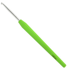 Крючок Lana Grossa Алюминий с пластиковой мягкой цветной ручкой 15 см • 3.0