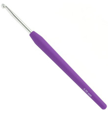 Крючок Lana Grossa Алюминий с пластиковой мягкой цветной ручкой 15 см • 4.0