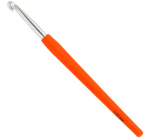 Крючок Lana Grossa Алюминий с пластиковой мягкой цветной ручкой 15 см • 6.0