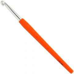 Крючок Lana Grossa Алюминий с пластиковой мягкой цветной ручкой 15 см • 6.0
