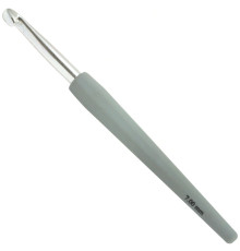 Крючок Lana Grossa Алюминий с пластиковой мягкой цветной ручкой 15 см • 7.0