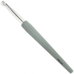 Крючок Lana Grossa Алюминий с пластиковой мягкой цветной ручкой 15 см • 7.0