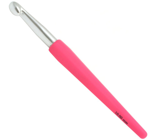 Крючок Lana Grossa Алюминий с пластиковой мягкой цветной ручкой 15 см • 12.0