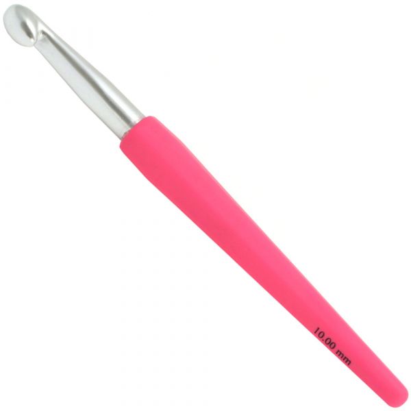 Крючок Lana Grossa Алюминий с пластиковой мягкой цветной ручкой 15 см • 12.0 из категории Крючок Lana Grossa Алюминий с пластиковой мягкой цветной ручкой