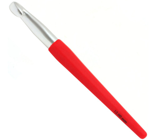 Крючок Lana Grossa Алюминий с пластиковой мягкой цветной ручкой 15 см • 10.0