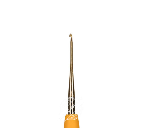 Крючок для вязания Gamma RCH с прорезиненной ручкой сталь 13 см • 0.7