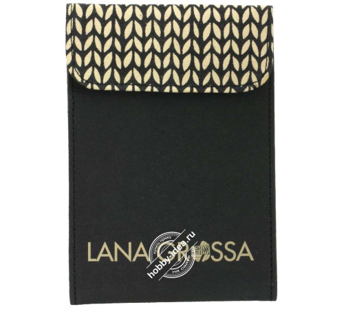 Lana Grossa Набор чулочных спиц, 15 см, малый (дерево, многоцветные, ткань), Чёрный