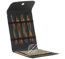 Lana Grossa Набор чулочных спиц, 15 см, малый (дерево, многоцветные, ткань), Чёрный