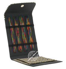 Lana Grossa Набор чулочных спиц, 15 см, малый (дерево, многоцветные, ткань), Чёрный