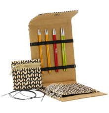 Lana Grossa Набор разъемных спиц малый, Алюминий, Rainbow, Кожзам, Бежевый