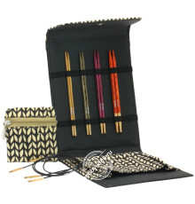 Lana Grossa Набор разъемных спиц малый, Дерево, Signal, Кожзам, Чёрный