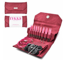 Lykke Набор разъемных спиц, 7 см, Дерево, Blush Crimson