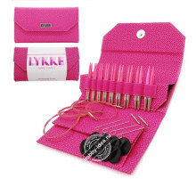 Lykke Набор разъемных спиц, 7 см, Дерево, Blush Magenta