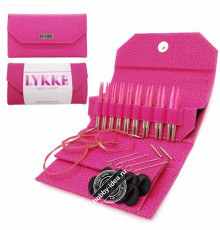 Lykke Набор разъемных спиц, 7 см, Дерево, Blush Magenta