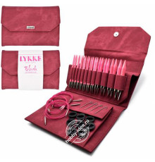 Lykke Набор разъемных спиц, 11.5 см, Дерево, Blush Crimson