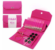 Lykke Набор разъемных спиц, 11.5 см, Дерево, Blush Magenta