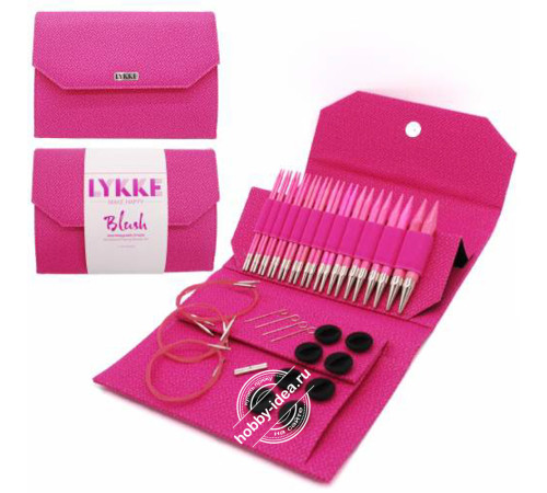 Lykke Набор разъемных спиц, 11.5 см, Дерево, Blush Magenta
