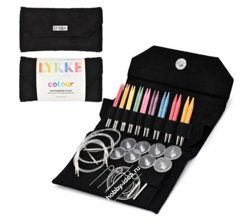 Lykke Набор разъемных спиц, 7 см, Дерево, Colour Black