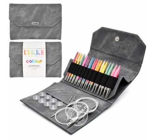 Lykke Набор разъемных спиц, 11.5 см, Дерево, Colour Grey