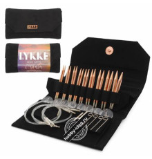 Lykke Набор разъемных спиц, 7 см, Медь, Cypra Black