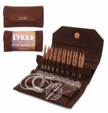 Lykke Набор разъемных спиц, 7 см, Медь, Cypra Brown