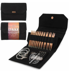 Lykke Набор разъемных спиц, 11.5 см, Медь, Cypra Black