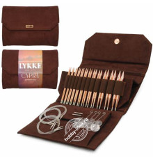 Lykke Набор разъемных спиц, 11.5 см, Медь, Cypra Brown