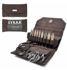 Lykke Набор разъемных спиц, 7 см, Дерево, Driftwood Cacao