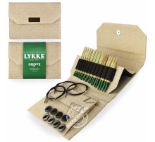 Lykke Набор разъемных спиц, 11.5 см, Бамбук, Grove Beige