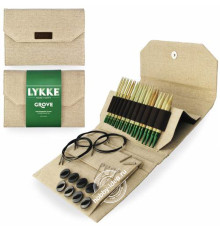 Lykke Набор разъемных спиц, 11.5 см, Бамбук, Grove Beige
