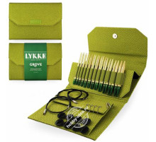 Lykke Набор разъемных спиц, 11.5 см, Бамбук, Grove Green