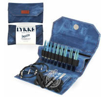 Lykke Набор разъемных спиц, 7 см, Дерево, Indigo Azure