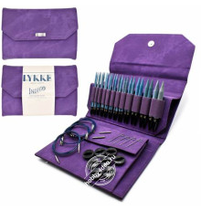 Lykke Набор разъемных спиц, 11.5 см, Дерево, Indigo Violet