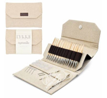 Lykke Набор разъемных спиц, 11.5 см, Дерево, Natural Beige Jute