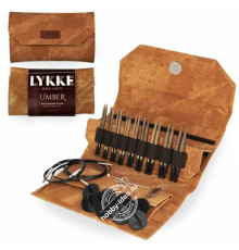 Lykke Набор разъемных спиц, 7 см, Дерево, Umber Tan