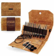 Lykke Набор разъемных спиц, 11.5 см, Дерево, Umber Tan