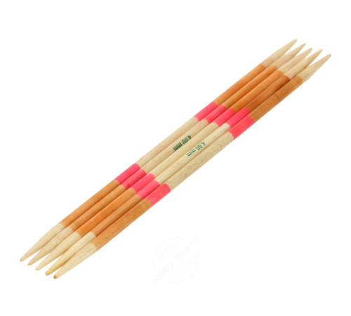 Чулочные спицы Lana Grossa Дерево Ayurveda Hand-dyed 15 см • 4.0