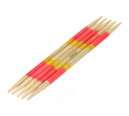 Чулочные спицы Lana Grossa Дерево Ayurveda Hand-dyed 15 см • 6.0