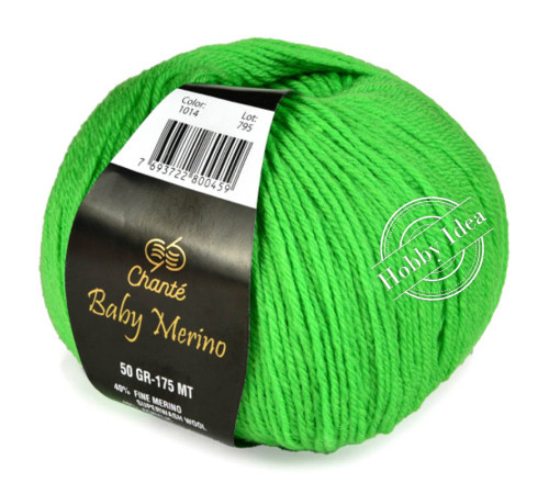 Chanté Baby Merino 1014 Яркая зелень