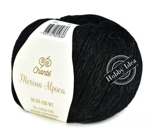 Chanté Merino Alpaca 5900 Чёрный