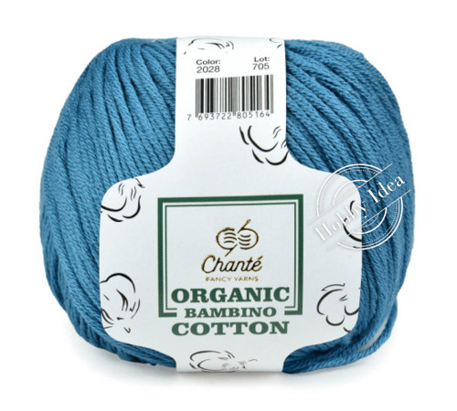 Chanté Organic Bambino Cotton 2028 Ярко голубой