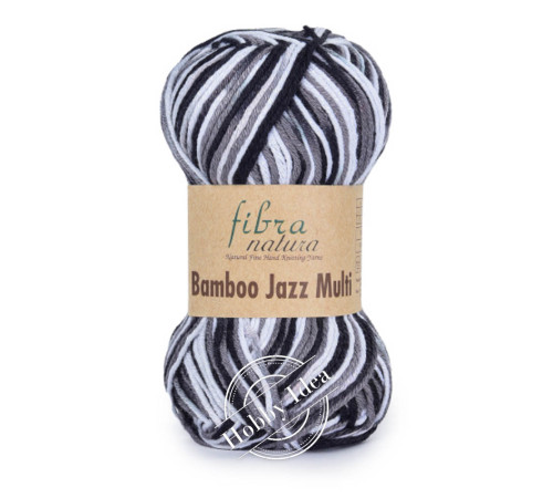 Fibra Natura Bamboo Jazz Multi 309 Черно-белый