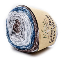 Fibra Natura Cotton Royal Color Waves 2205 Коричнево-синий